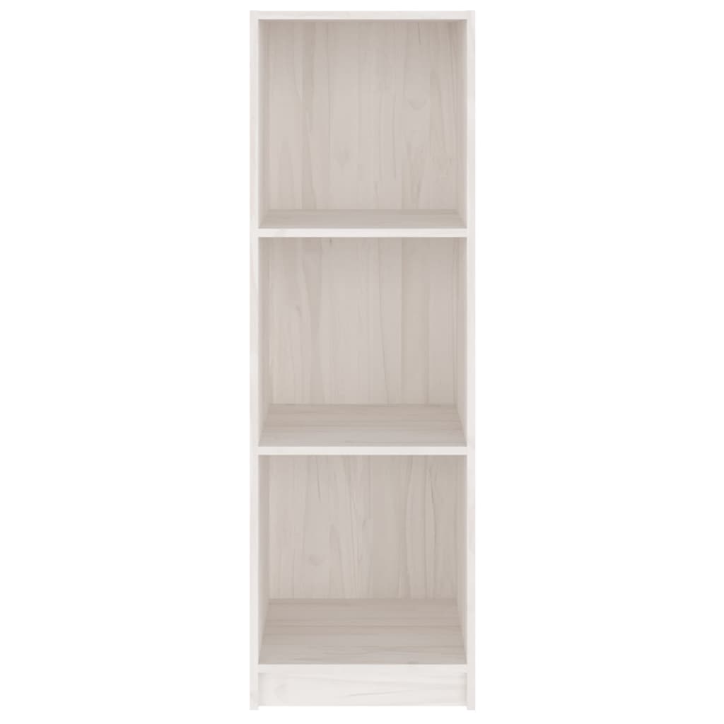 vidaXL Βιβλιοθήκη/Διαχωρ. Χώρου Λευκό 36x33x110 εκ. Μασίφ Ξύλο Πεύκου