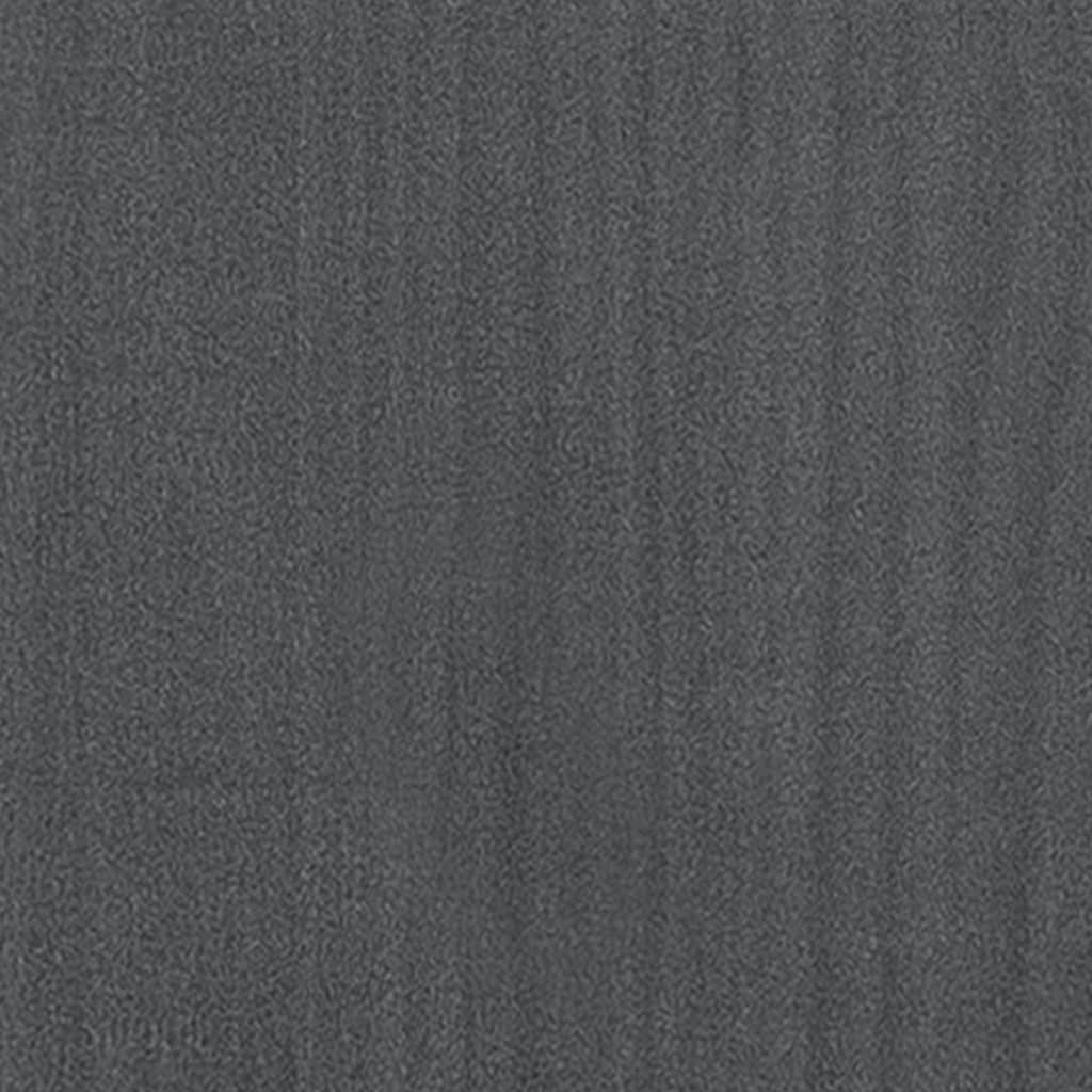 vidaXL Βιβλιοθήκη Γκρι 70 x 33 x 110 εκ. από Μασίφ Ξύλο Πεύκου