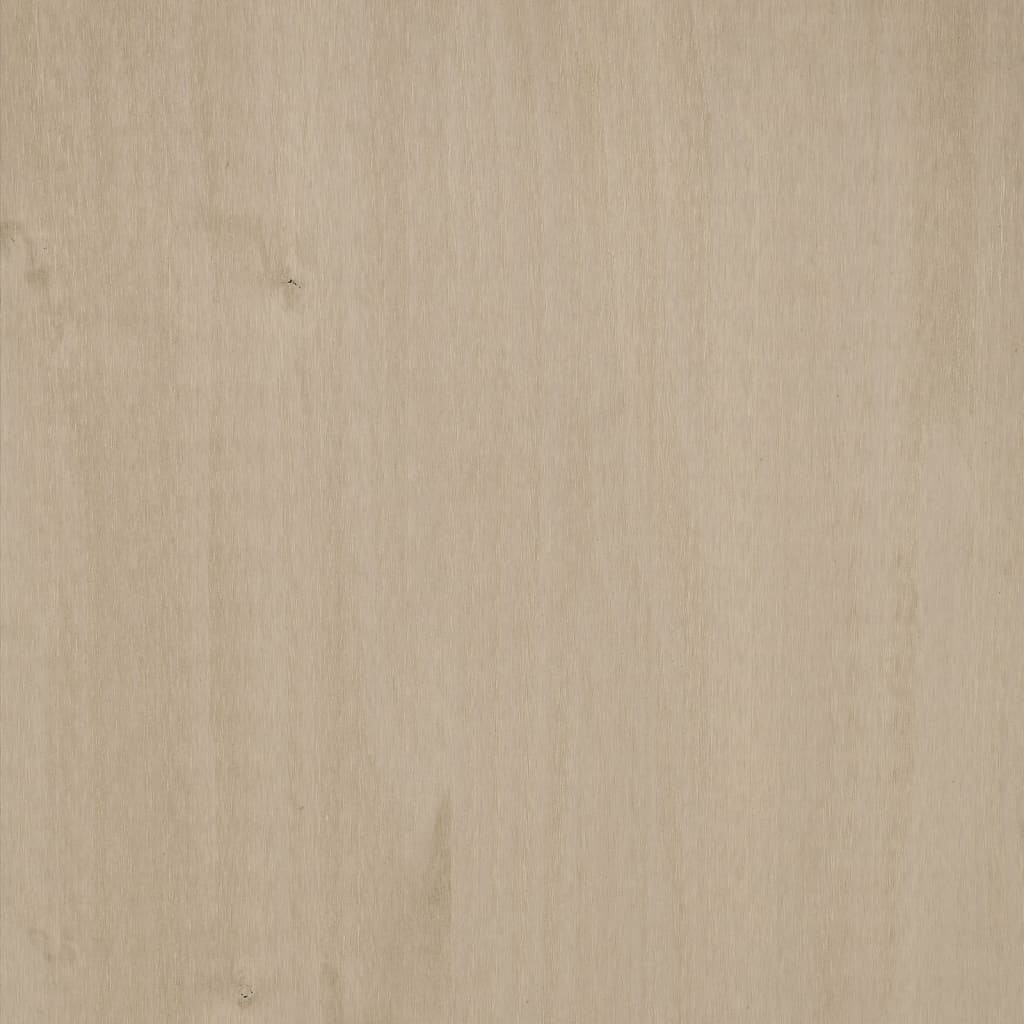 vidaXL Ντουλάπα HAMAR Καφέ Μελί 89 x 50 x 180 εκ. Μασίφ Ξύλο Πεύκου