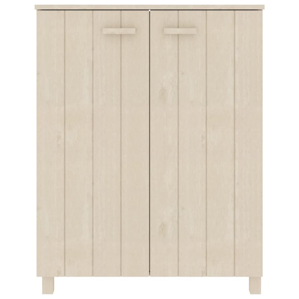 vidaXL Παπουτσοθήκη HAMAR Καφέ Μελί 85x40x108 εκ. Μασίφ Ξύλο Πεύκου