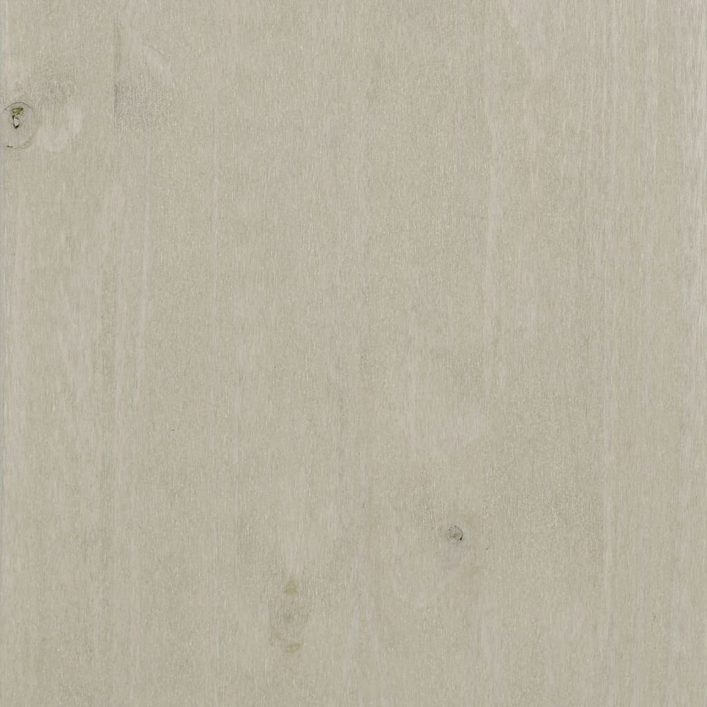 vidaXL Παπουτσοθήκη HAMAR Λευκή 85x40x108 εκ. από Μασίφ Ξύλο Πεύκου