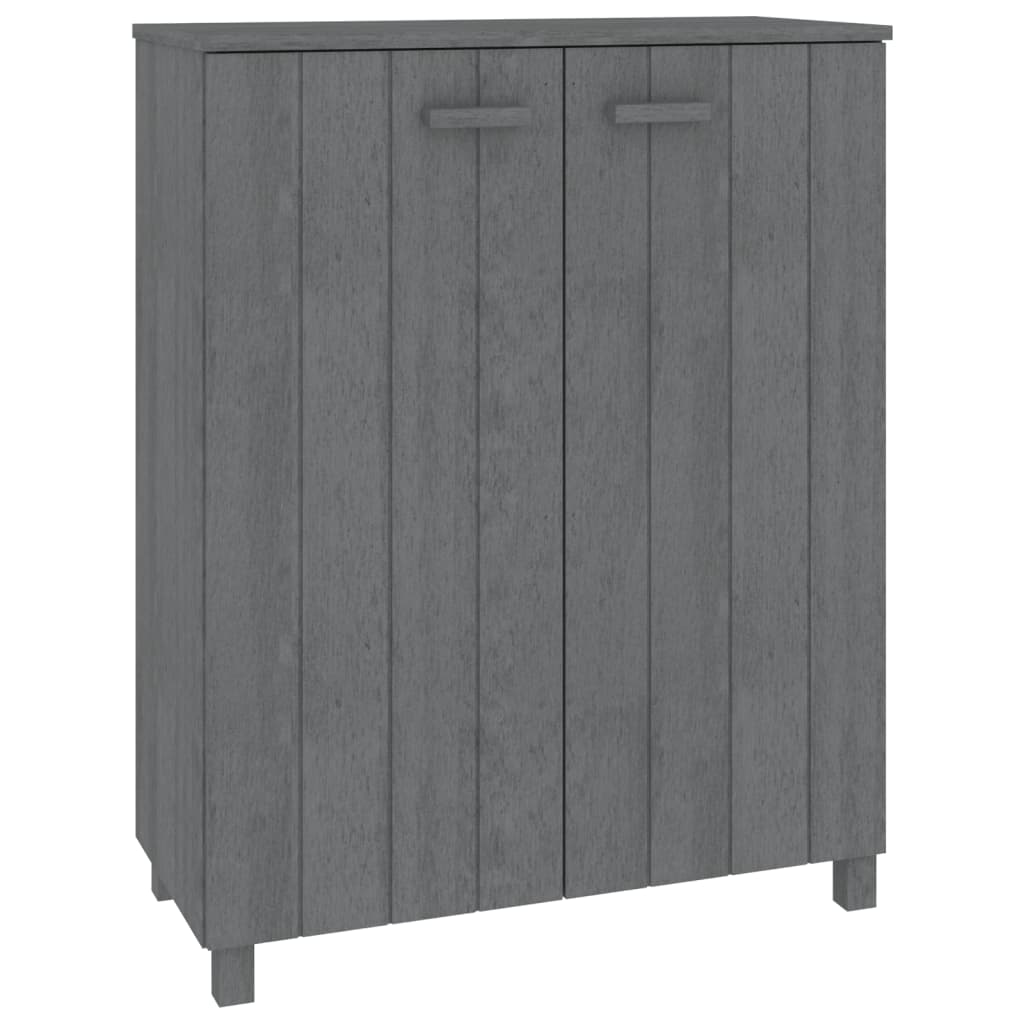 vidaXL Παπουτσοθήκη HAMAR Σκ. Γκρι 85x40x108 εκ. Μασίφ Ξύλο Πεύκου