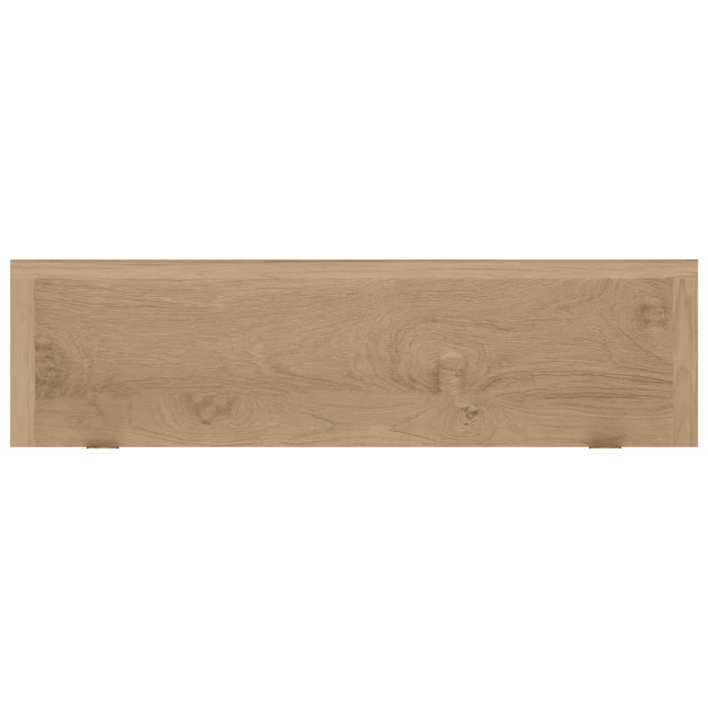 vidaXL Ράφια Τοίχου 2 τεμ. 90 x 15 x 6 εκ. από Μασίφ Ξύλο Teak