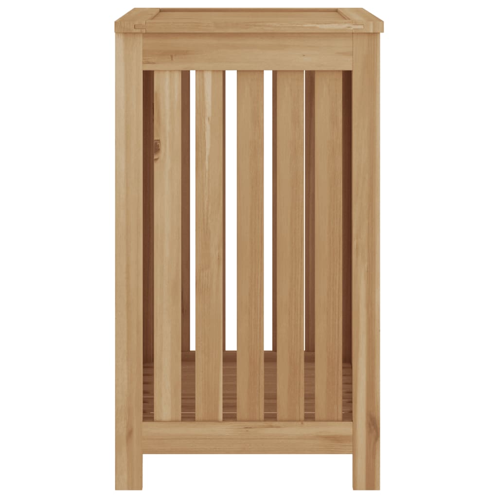 vidaXL Καλάθι Άπλυτων 50x35x60 εκ. από Μασίφ Ξύλο Teak