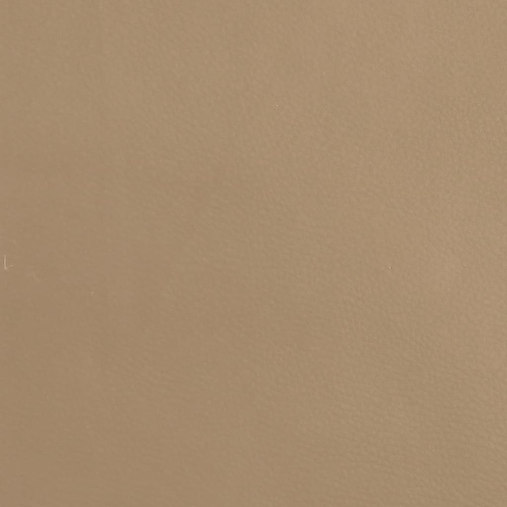 vidaXL Υποπόδιο Καπουτσίνο 60x60x36 εκ. από Συνθετικό Δέρμα
