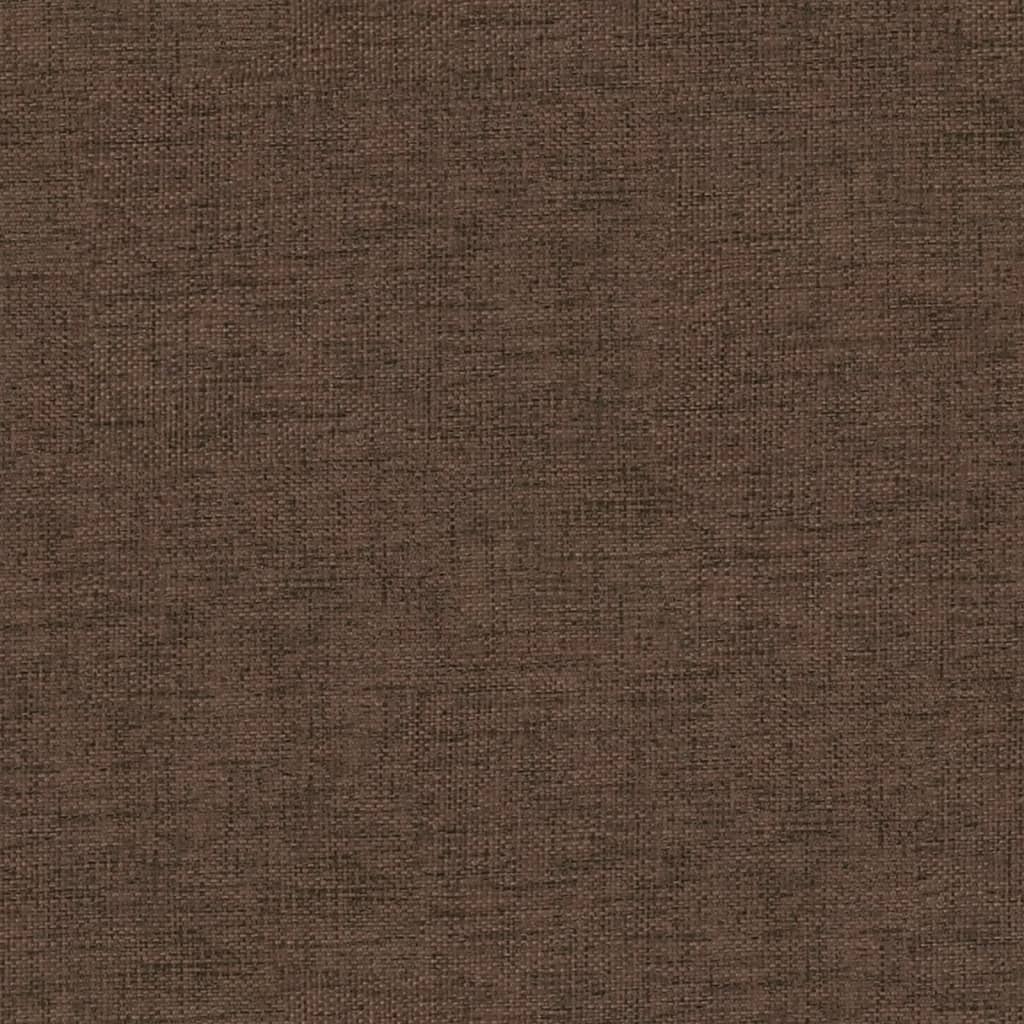 vidaXL Υποπόδιο Καφέ 60x60x36 εκ. Ύφασμα & Συνθετικό Δέρμα