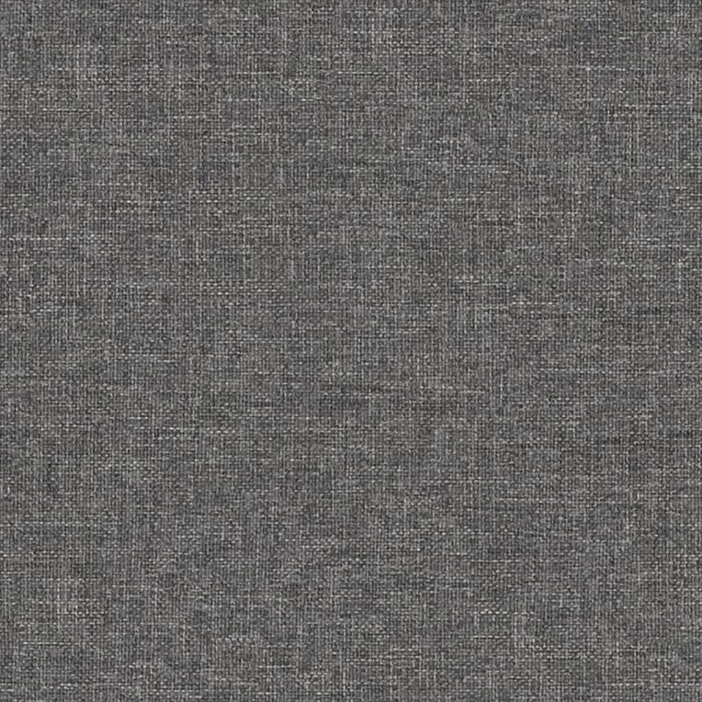 vidaXL Υποπόδιο Ανοιχτό Γκρι 60x60x36 εκ. Ύφασμα & Συνθετικό Δέρμα