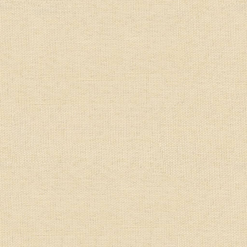 vidaXL Υποπόδιο Κρεμ 60x60x36 εκ. Ύφασμα & Συνθετικό Δέρμα