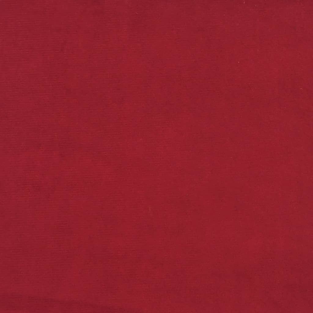vidaXL Υποπόδιο Μπορντό 60x60x36 εκ. Βελούδινο