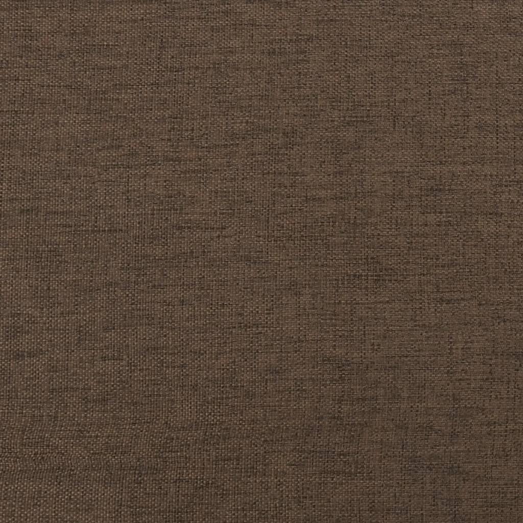 vidaXL Υποπόδιο Καφέ 60x60x36 εκ. Ύφασμα & Συνθετικό Δέρμα