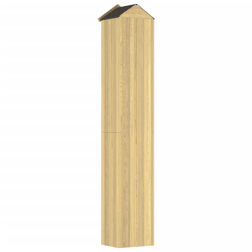 vidaXL Αποθήκη Εργαλείων Κήπου 40x33x222 εκ. Εμποτισμένο Ξύλο Πεύκου