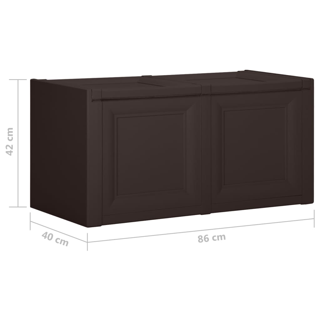 vidaXL Μπαούλο Αποθήκευσης Καφέ 86 x 40 x 42 εκ. 85 Λίτρα