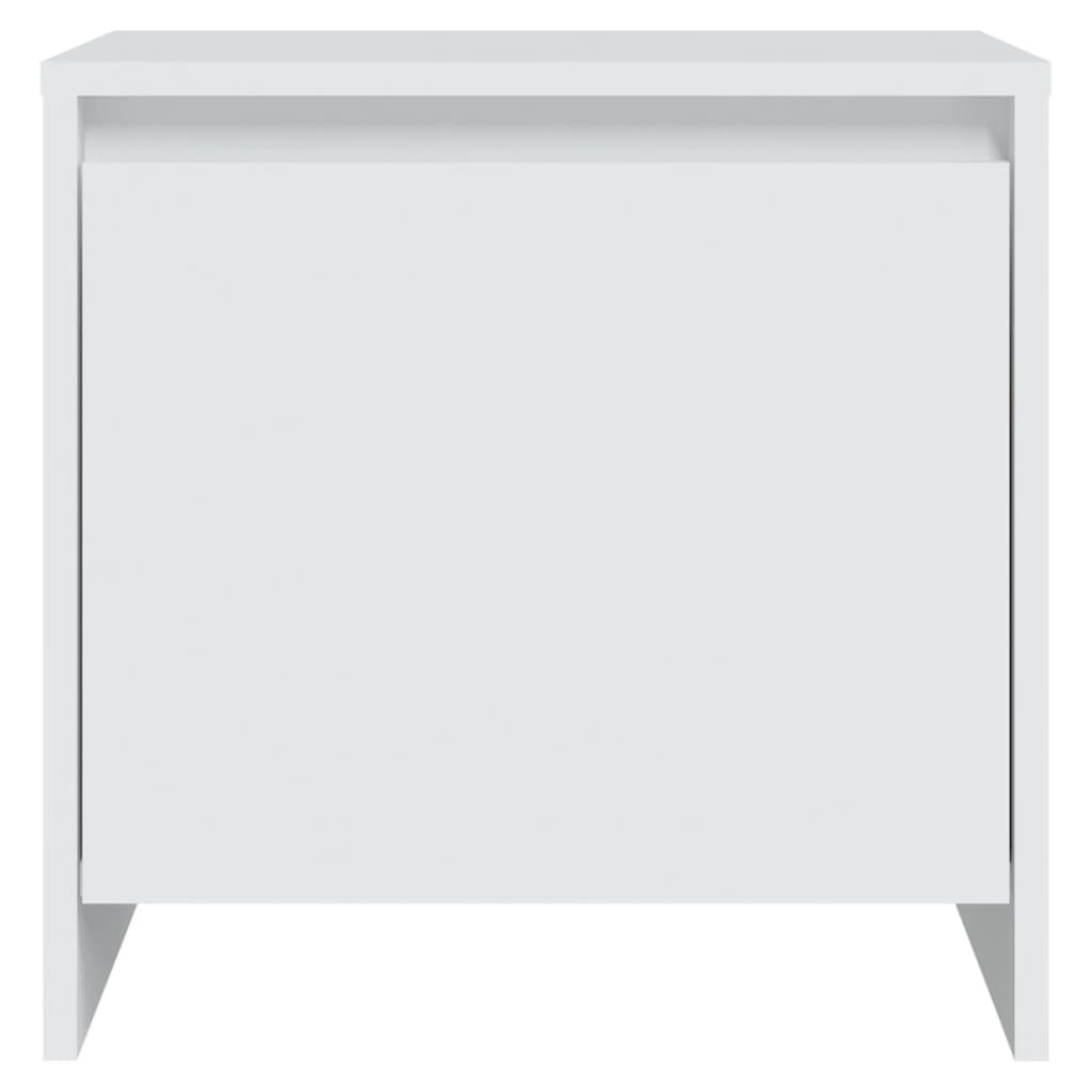 vidaXL Κομοδίνο Λευκό 45 x 34 x 44,5 εκ. από Μοριοσανίδα