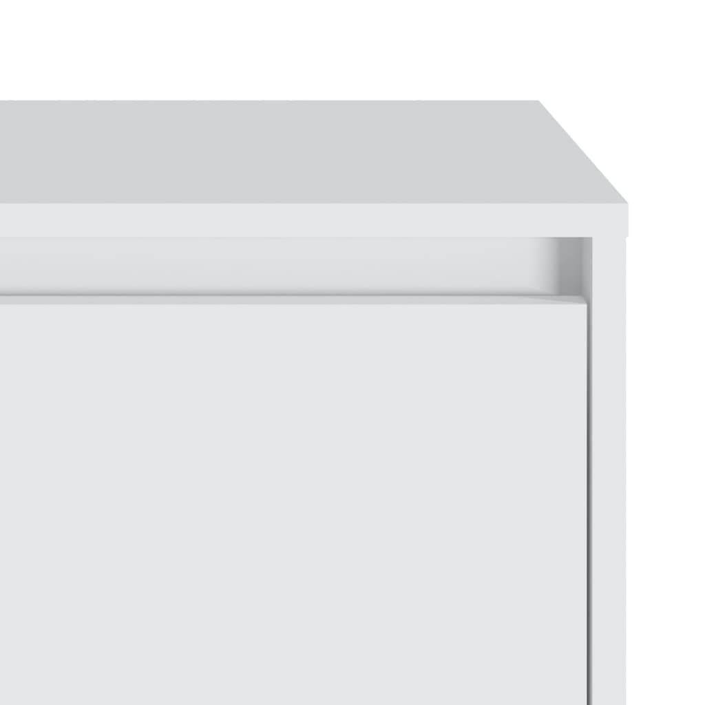 vidaXL Κομοδίνο Λευκό 45 x 34 x 44,5 εκ. από Μοριοσανίδα
