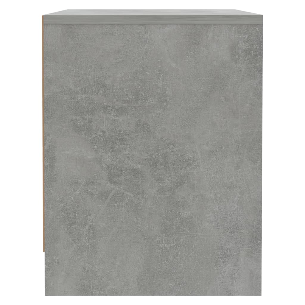 vidaXL Κομοδίνο Γκρι Σκυροδέματος 45x34x44,5 εκ. από Επεξεργ. Ξύλο