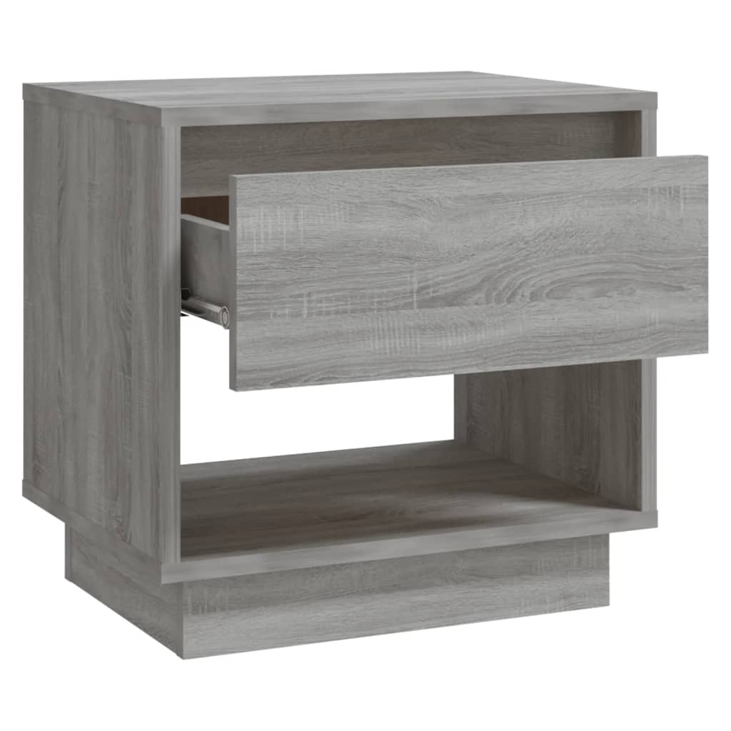 vidaXL Κομοδίνα 2 τεμ. Γκρι Sonoma 45x34x44 εκ. από Επεξεργασμένο Ξύλο