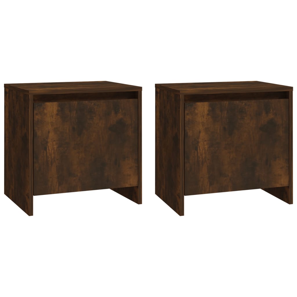vidaXL Κομοδίνα 2 Τεμ. Καπ. Δρυς 45x34x44,5 εκ. από Επεξεργασμένο Ξύλο