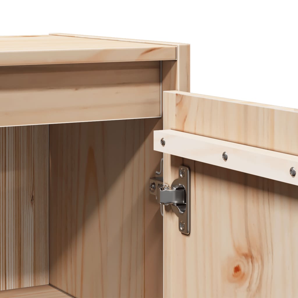 vidaXL Ντουλάπια Τοίχου 2 τεμ. 30 x 30 x 60 εκ από Μασίφ Ξύλο Πεύκου