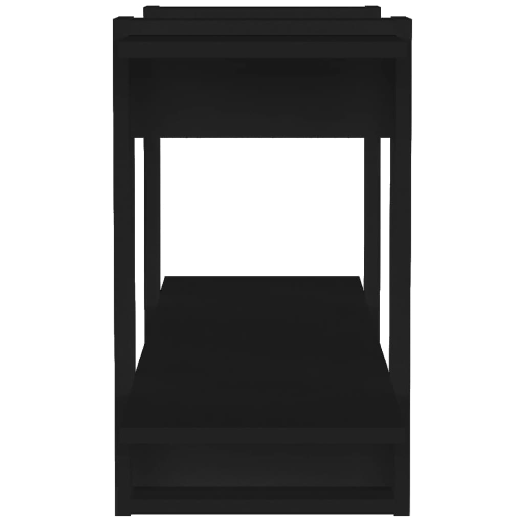 vidaXL Βιβλιοθήκη Ραφιέρα Μαύρη 100 x 30 x 51 εκ. Επεξεργασμένο Ξύλο