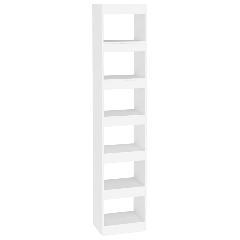 vidaXL Βιβλιοθήκη/Διαχωριστικό Χώρου Λευκό 40x30x198 εκ. Επεξ. Ξύλο