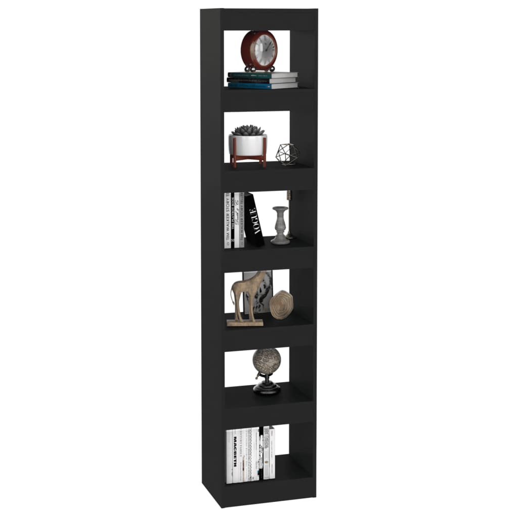 vidaXL Βιβλιοθήκη/Διαχωριστικό Χώρου Μαύρο 40 x 30 x 198 εκ.