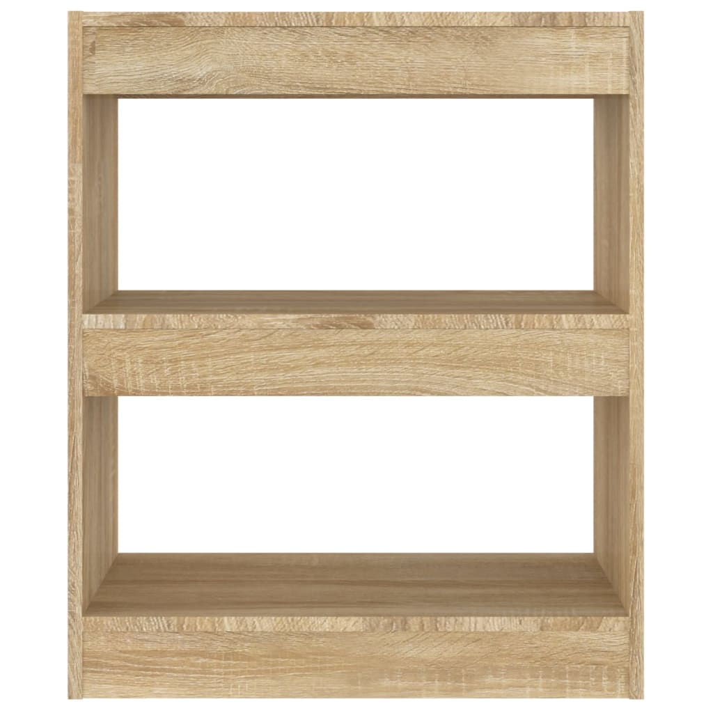vidaXL Βιβλιοθήκη/Διαχωριστικό Χώρου Sonoma Δρυς 60 x 30 x 72 εκ.
