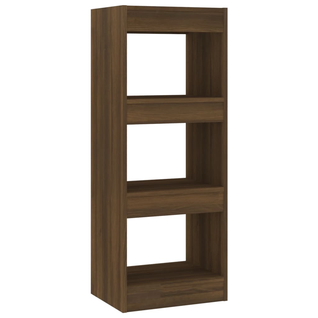 vidaXL Βιβλιοθήκη/Διαχωρ. Χώρου Καφέ Δρυς 40x30x103 εκ. Επεξεργ. Ξύλο