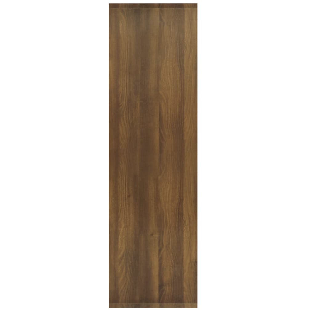 vidaXL Βιβλιοθήκη/Διαχωρ. Χώρου Καφέ Δρυς 80x30x103 εκ. Επεξεργ. Ξύλο