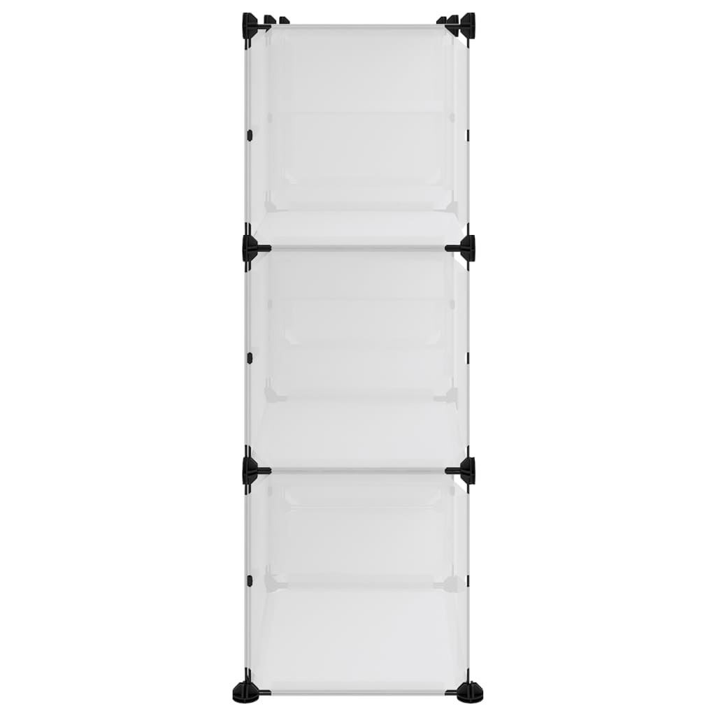 vidaXL Παπουτσοθήκη Διαφανής 84x31,5x93 εκ. από Πολυπροπυλένιο