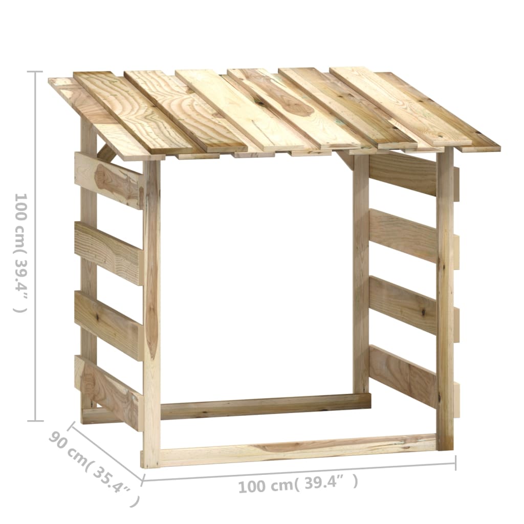 vidaXL Πέργκολες με Οροφή 3 τεμ. 100x90x100 εκ. από Εμποτισμένο Πεύκο