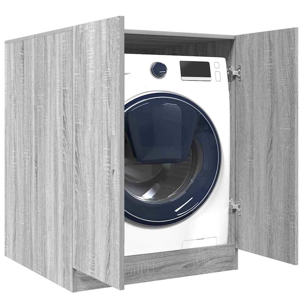 vidaXL Ντουλάπι Πλυντηρίου Γκρι Sonoma 71 x 71,5 x 91,5 εκ.