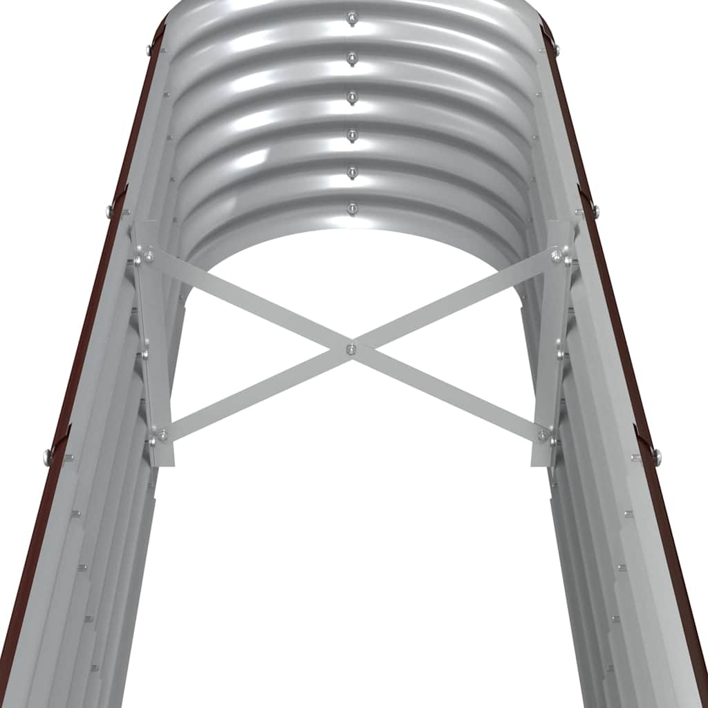 vidaXL Ζαρντινιέρα Καφέ 332x40x36 εκ. Γαλβανισμένος χάλυβας