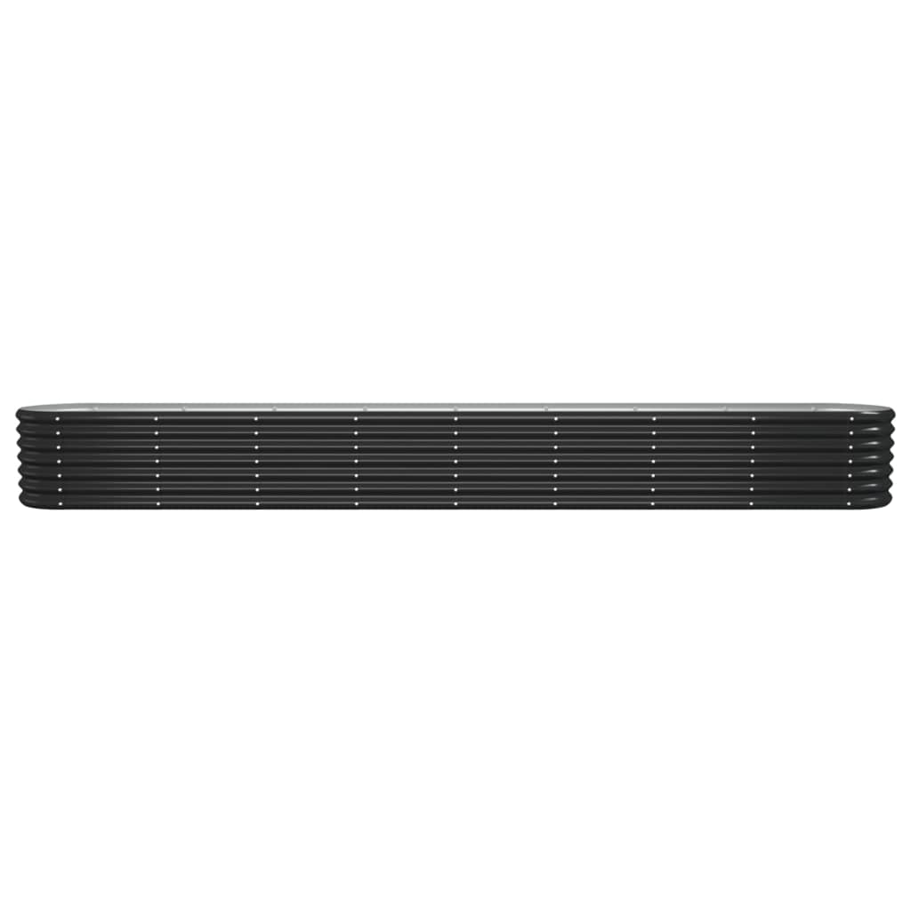 vidaXL Ζαρντινιέρα Ανθρακί 332x40x36 εκ Ατσάλι με Ηλεκτρ. Βαφή Πούδρας