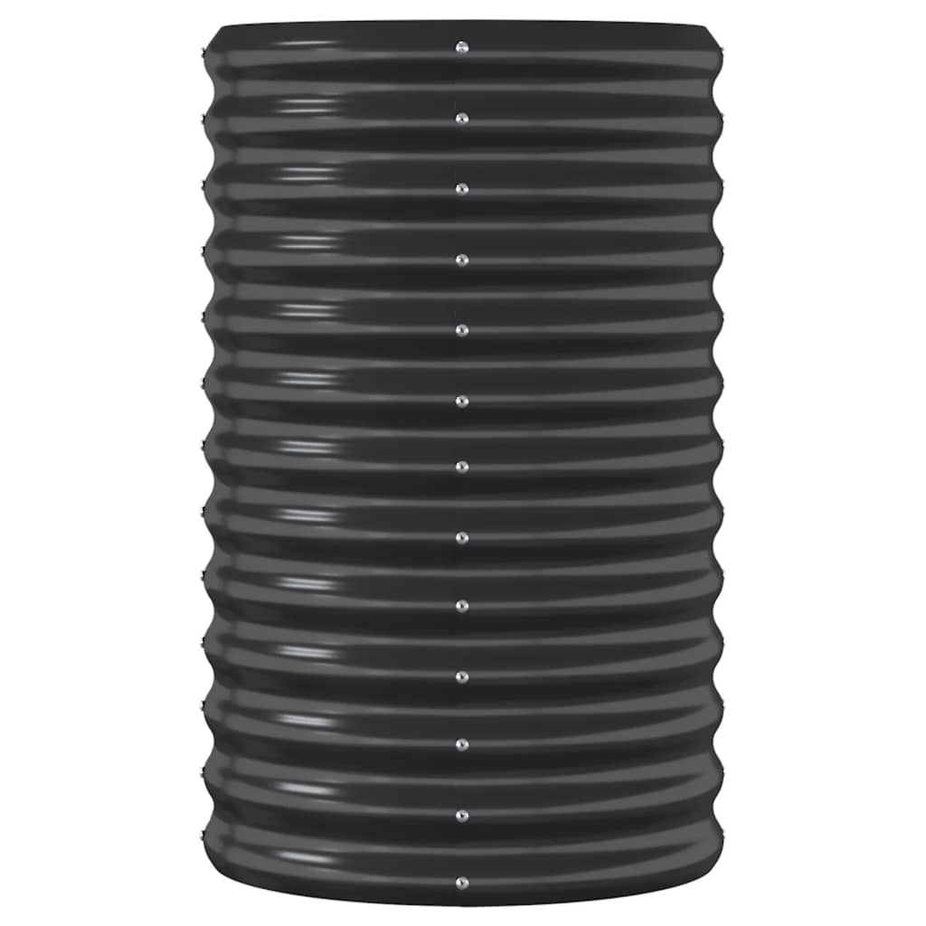 vidaXL Ζαρντινιέρα Ανθρακί 114x40x68 εκ Ατσάλι με Ηλεκτρ. Βαφή Πούδρας