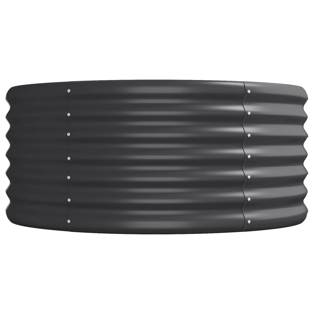 vidaXL Ζαρντινιέρα Ανθρακί 224x80x36 εκ Ατσάλι με Ηλεκτρ. Βαφή Πούδρας