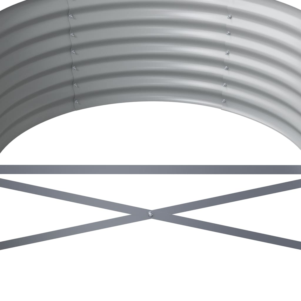 vidaXL Ζαρντινιέρα Καφέ 296x80x36 εκ. Ατσάλι με Ηλεκτρ. Βαφή Πούδρας
