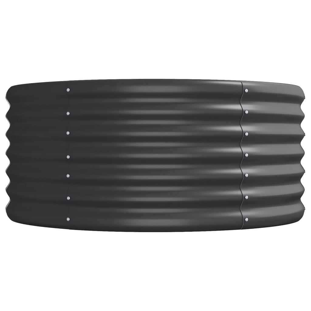 vidaXL Ζαρντινιέρα Ανθρακί 296x80x36 εκ Ατσάλι με Ηλεκτρ. Βαφή Πούδρας