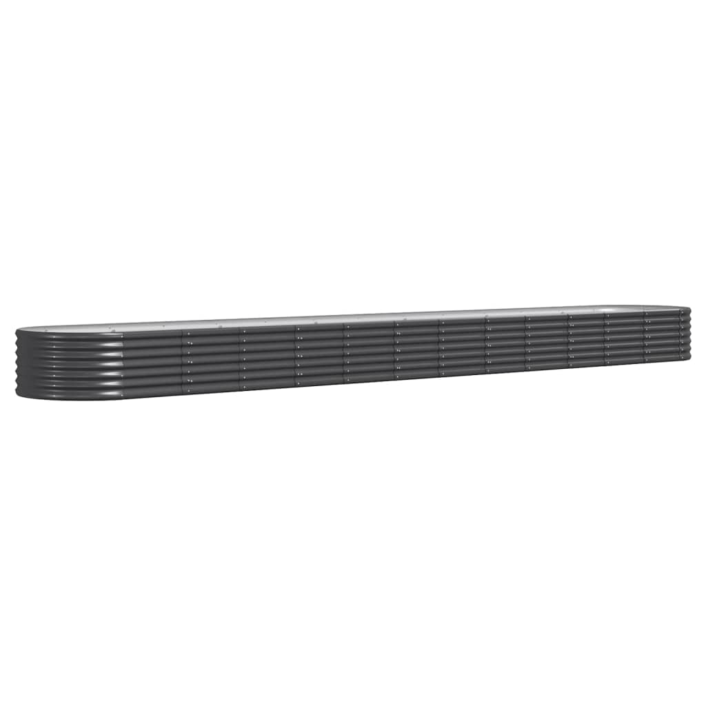 vidaXL Ζαρντινιέρα Ανθρακί 512x80x36 εκ Ατσάλι με Ηλεκτρ. Βαφή Πούδρας