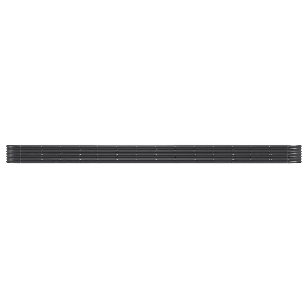 vidaXL Ζαρντινιέρα Ανθρακί 620x80x36 εκ Ατσάλι με Ηλεκτρ. Βαφή Πούδρας
