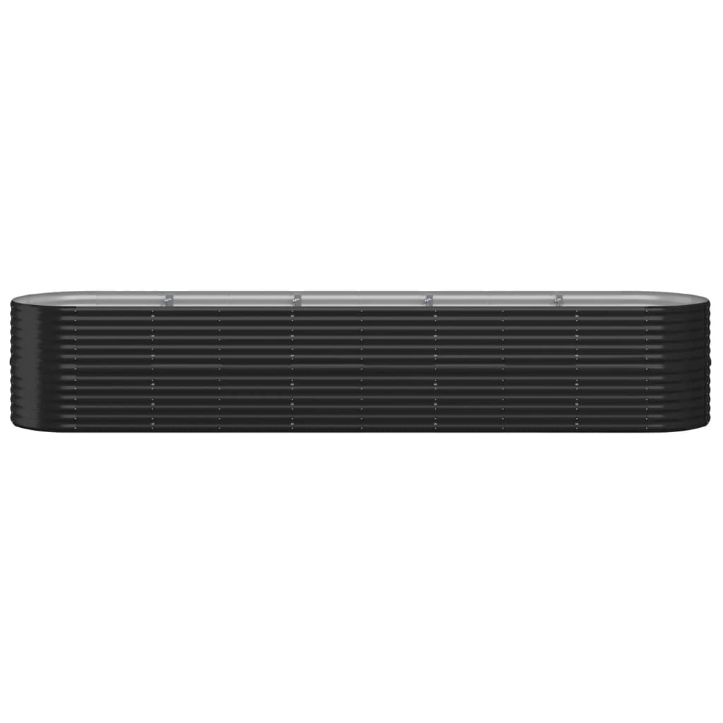 vidaXL Ζαρντινιέρα Ανθρακί 368x80x68 εκ Ατσάλι με Ηλεκτρ. Βαφή Πούδρας