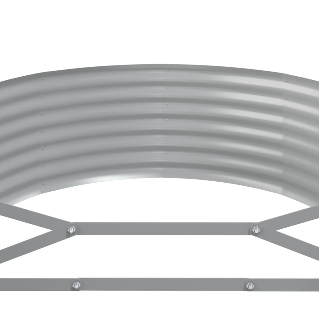 vidaXL Ζαρντινιέρα Καφέ 249x100x36 εκ. Ατσάλι με Ηλεκτρ. Βαφή Πούδρας