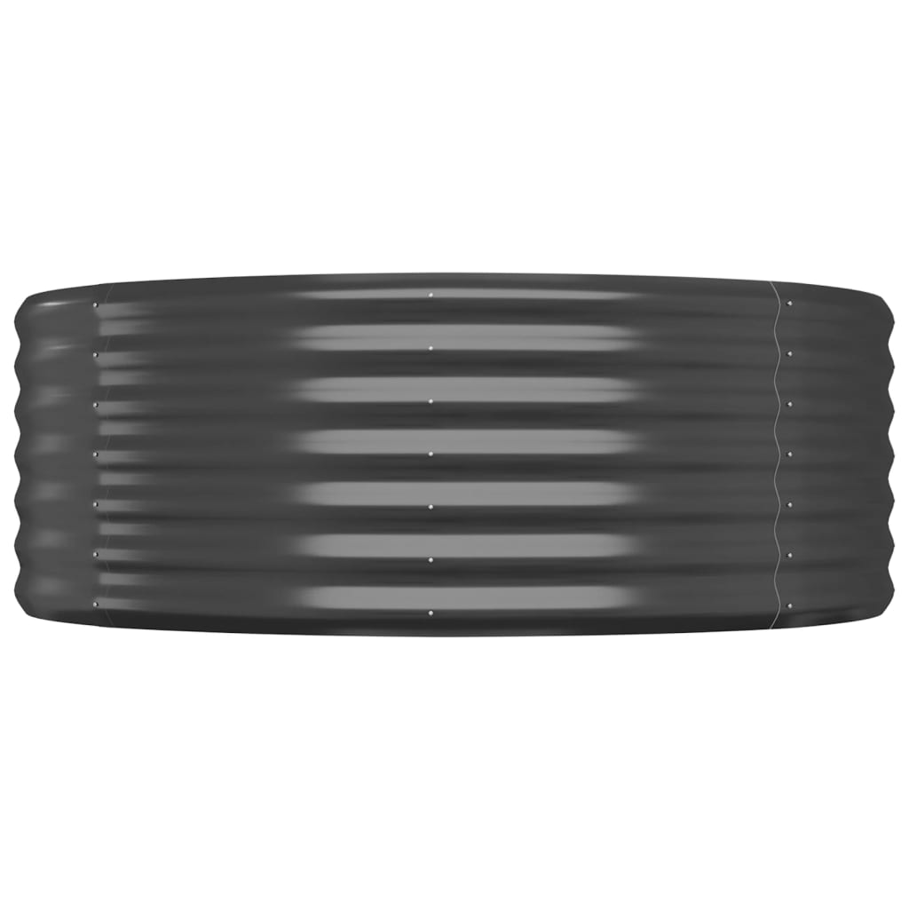 vidaXL Ζαρντινιέρα Ανθρακί 396x100x36εκ Ατσάλι με Ηλεκτρ. Βαφή Πούδρας