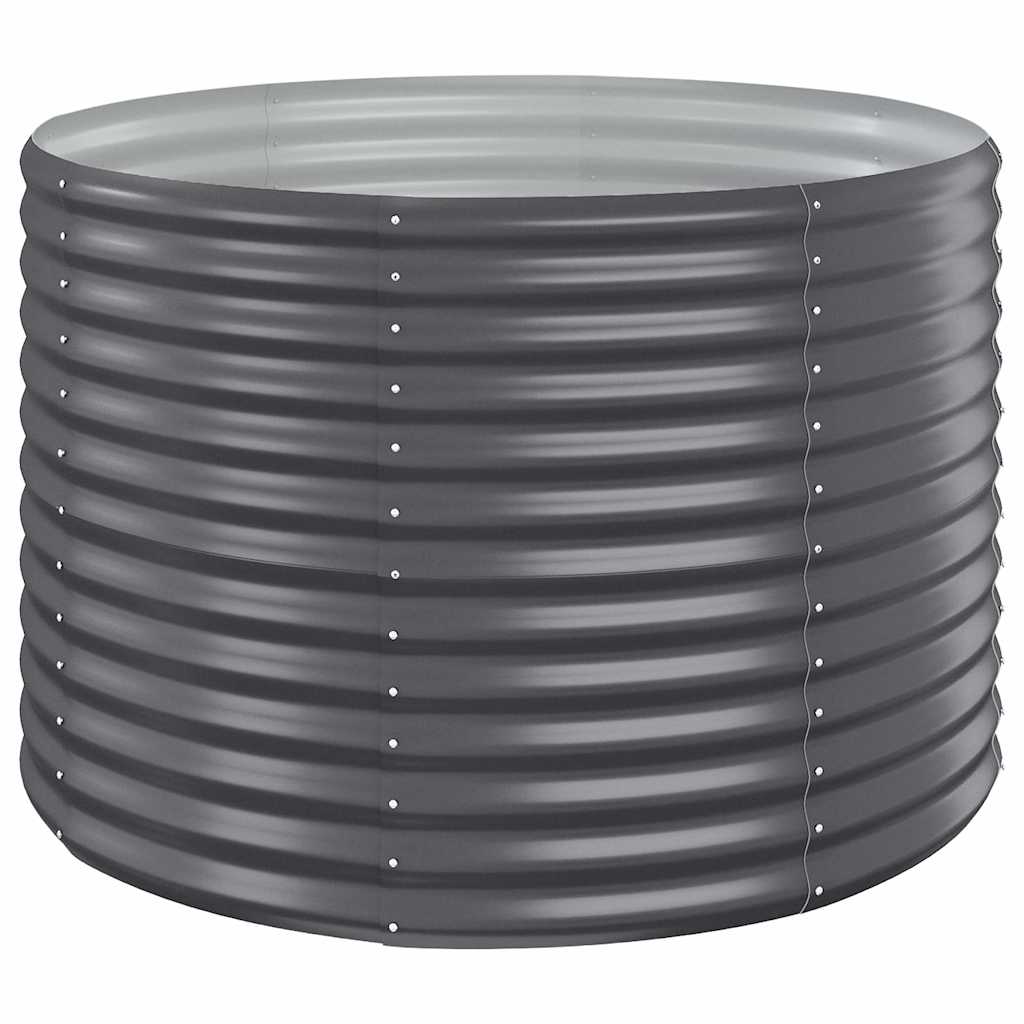 vidaXL Ζαρντινιέρα Ανθρακί 100x100x68εκ Ατσάλι με Ηλεκτρ. Βαφή Πούδρας