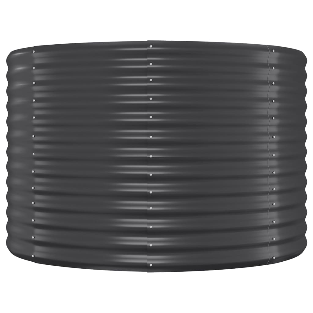 vidaXL Ζαρντινιέρα Ανθρακί 249x100x68εκ Ατσάλι με Ηλεκτρ. Βαφή Πούδρας
