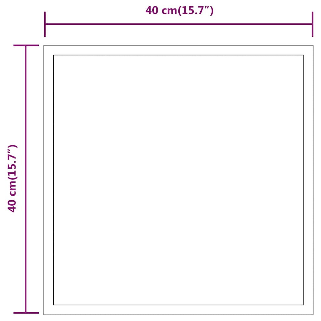 vidaXL Καθρέφτης Μπάνιου με LED 40x40 εκ.