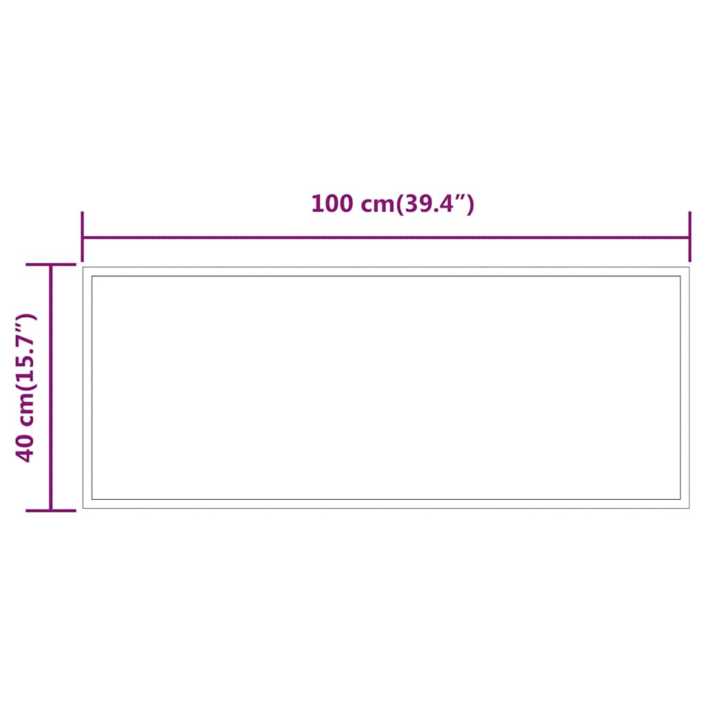 vidaXL Καθρέφτης Μπάνιου με LED 100x40 εκ.