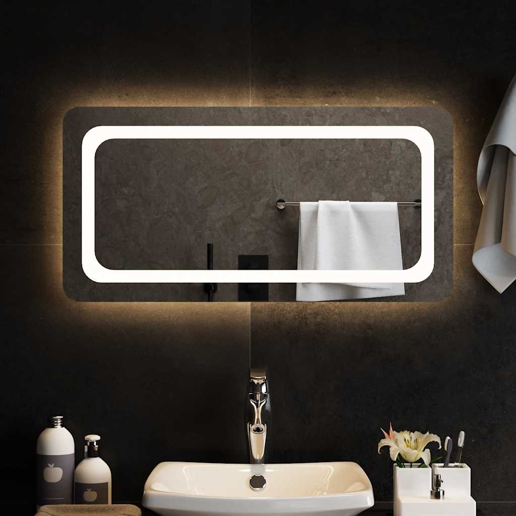 vidaXL Καθρέφτης Μπάνιου με LED 80x40 εκ.