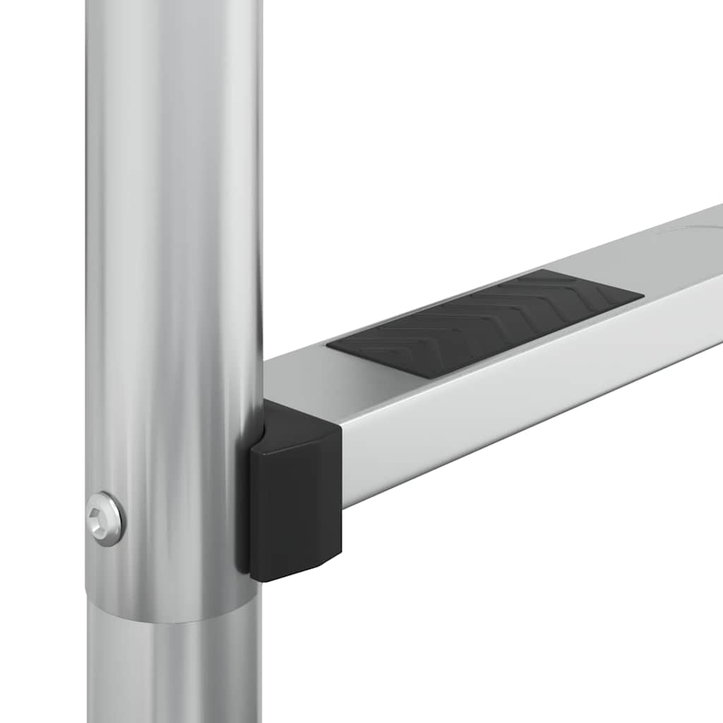 vidaXL Σκάλα Πισίνας 54 x 38 x 158 εκ. από Ανοξείδωτο Ατσάλι