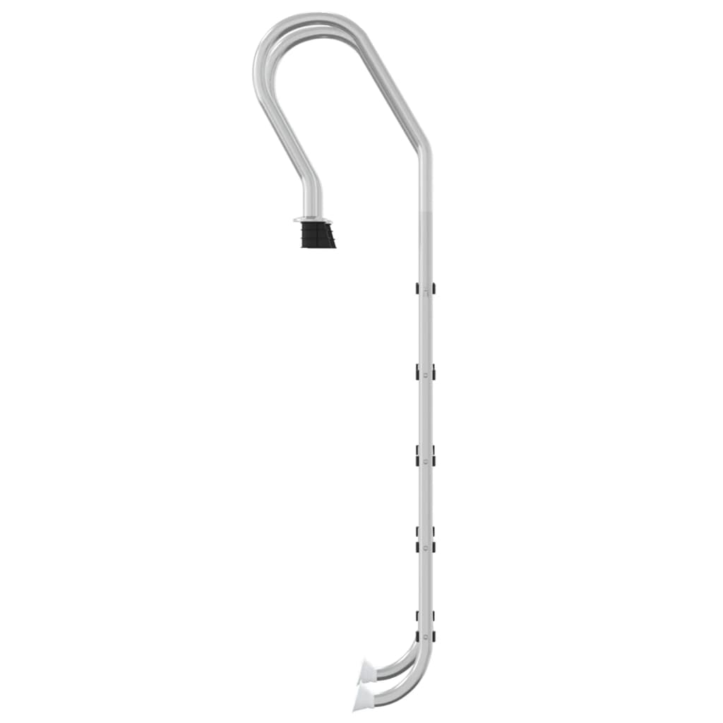 vidaXL Σκάλα Πισίνας 54 x 38 x 211 εκ. από Ανοξείδωτο Ατσάλι 304