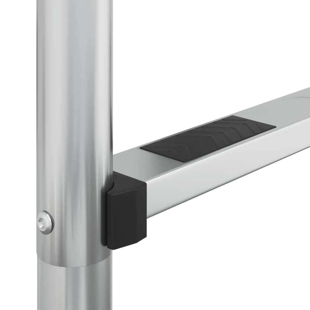 vidaXL Σκάλα Πισίνας 54 x 38 x 211 εκ. από Ανοξείδωτο Ατσάλι 304
